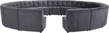 Limitless Modular Sectional Sofa Set - 15 Piece Contemporary Design with Button Tufting Elegance