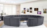 Limitless Modular Sectional Sofa Set - 15 Piece Contemporary Design with Button Tufting Elegance