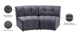Limitless Modular Sectional Loveseat with Upscale Tufting and Contemporary Design for Ultimate Comfort