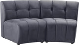 Limitless Modular Sectional Loveseat with Upscale Tufting and Contemporary Design for Ultimate Comfort