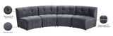 Limitless 4-Piece Modular Sectional - Contemporary Comfort with Soft Upholstery & Stylish Tufting
