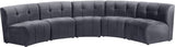 Limitless 5pc Modular Sectional - Luxurious Velvet Upholstery with Contemporary Design & Comfort