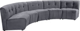 Limitless 5pc Modular Sectional - Luxurious Velvet Upholstery with Contemporary Design & Comfort