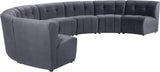 Limitless 8-Piece Modular Sectional Sofa with Contemporary Design and Luxurious Soft Touch Upholstery