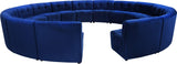 Limitless Modular Sectional Sofa Set - 15 Piece Contemporary Design with Button Tufting Elegance