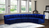 Limitless 5pc Modular Sectional - Luxurious Velvet Upholstery with Contemporary Design & Comfort