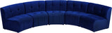 Limitless 5pc Modular Sectional - Luxurious Velvet Upholstery with Contemporary Design & Comfort