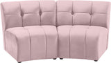 Limitless Modular Sectional Loveseat with Upscale Tufting and Contemporary Design for Ultimate Comfort