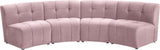 Limitless 4-Piece Modular Sectional - Contemporary Comfort with Soft Upholstery & Stylish Tufting