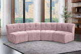 Limitless 4-Piece Modular Sectional - Contemporary Comfort with Soft Upholstery & Stylish Tufting