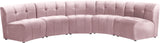 Limitless 5pc Modular Sectional - Luxurious Velvet Upholstery with Contemporary Design & Comfort