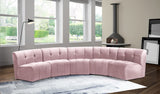 Limitless 5pc Modular Sectional - Luxurious Velvet Upholstery with Contemporary Design & Comfort