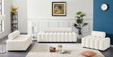 Melody Contemporary Sofa with Deep Channel Tufting - Chic Velvet Design for Modern Spaces