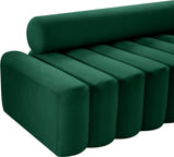 Melody Contemporary Loveseat - Chic Velvet Upholstered Seating with Deep Channel Tufting Design