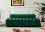Melody Contemporary Sofa with Deep Channel Tufting - Chic Velvet Design for Modern Spaces