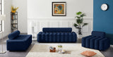 Melody Contemporary Loveseat - Chic Velvet Upholstered Seating with Deep Channel Tufting Design