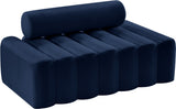 Melody Contemporary Loveseat - Chic Velvet Upholstered Seating with Deep Channel Tufting Design