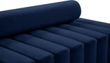 Melody Contemporary Loveseat - Chic Velvet Upholstered Seating with Deep Channel Tufting Design