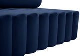 Melody Contemporary Loveseat - Chic Velvet Upholstered Seating with Deep Channel Tufting Design