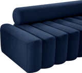 Melody Contemporary Sofa with Deep Channel Tufting - Chic Velvet Design for Modern Spaces
