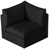 Jacob Modular Corner Chair - Luxurious Velvet Upholstery, Deep Channel Tufting, Contemporary Design