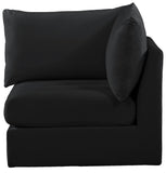 Jacob Modular Corner Chair - Luxurious Velvet Upholstery, Deep Channel Tufting, Contemporary Design