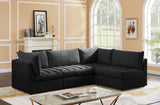 Jacob Modular Sectional Sofa - Luxurious Velvet, Deep Channel Tufting, Customizable Contemporary Design