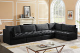 Jacob Modular Sectional Sofa - Luxurious Velvet, Deep Channel Tufting, Customizable Contemporary Design