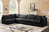Jacob Modular Sectional Sofa - Luxurious Velvet, Deep Channel Tufting, Customizable Contemporary Design