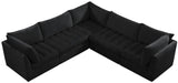 Jacob Modular Sectional Sofa - Luxurious Velvet, Deep Channel Tufting, Customizable Contemporary Design