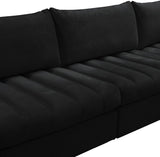 Jacob Modular Sectional Sofa - Luxurious Velvet, Deep Channel Tufting, Customizable Contemporary Design