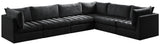 Jacob Modular Sectional Sofa - Luxurious Velvet, Deep Channel Tufting, Customizable Contemporary Design