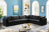 Jacob Modular Sectional Sofa - Luxurious Velvet, Deep Channel Tufting, Customizable Contemporary Design
