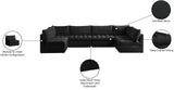 Jacob Modular Sectional Sofa - Luxurious Velvet, Deep Channel Tufting, Customizable Contemporary Design