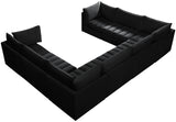 Jacob Modular Sectional Sofa - Luxurious Velvet, Deep Channel Tufting, Customizable Contemporary Design