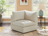 Jacob Modular Corner Chair - Luxurious Velvet Upholstery, Deep Channel Tufting, Contemporary Design