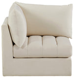 Jacob Modular Corner Chair - Luxurious Velvet Upholstery, Deep Channel Tufting, Contemporary Design