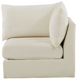 Jacob Modular Corner Chair - Luxurious Velvet Upholstery, Deep Channel Tufting, Contemporary Design