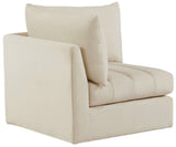Jacob Modular Corner Chair - Luxurious Velvet Upholstery, Deep Channel Tufting, Contemporary Design