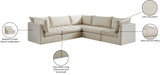 Jacob Velvet Modular Sectional Sofa - Luxurious Black Upholstery with Deep Channel Tufting Design
