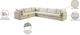Jacob Velvet Modular Sectional Sofa - Luxurious Black Upholstery with Deep Channel Tufting Design