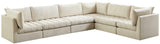 Jacob Velvet Modular Sectional Sofa - Luxurious Black Upholstery with Deep Channel Tufting Design