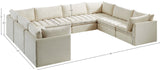 Jacob Velvet Modular Sectional Sofa - Luxurious Black Upholstery with Deep Channel Tufting Design