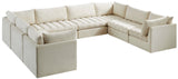 Jacob Velvet Modular Sectional Sofa - Luxurious Black Upholstery with Deep Channel Tufting Design