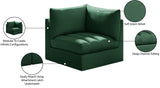 Jacob Modular Corner Chair - Luxurious Velvet Upholstery, Deep Channel Tufting, Contemporary Design