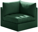 Jacob Modular Corner Chair - Luxurious Velvet Upholstery, Deep Channel Tufting, Contemporary Design