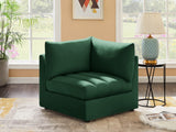 Jacob Modular Corner Chair - Luxurious Velvet Upholstery, Deep Channel Tufting, Contemporary Design