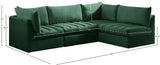 Jacob Velvet Modular Sectional Sofa - Luxurious Soft Black Upholstery with Contemporary Design