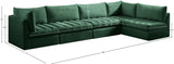 Jacob Velvet Modular Sectional Sofa - Luxurious Soft Black Upholstery with Contemporary Design