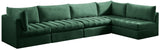 Jacob Velvet Modular Sectional Sofa - Luxurious Soft Black Upholstery with Contemporary Design